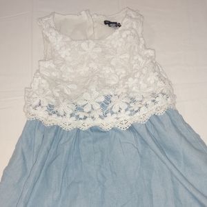 Girls Limited Too Denim/Lace Dress